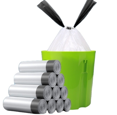 Logo gedruckte Ziehseile Müllsäcke für eine einfache und hygienische Müllentsammlung