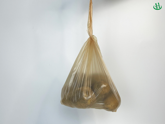 Atmungsgelegte, perforierte Beutel für Obst und Gemüse, weiße, transparente, verdickte Plastiktüte