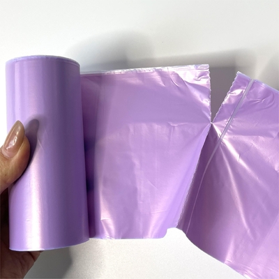 Offsetdruck Oberflächenbehandlung LDPE Plastikmüllbeutel auf Rollen für beige Mülleimer