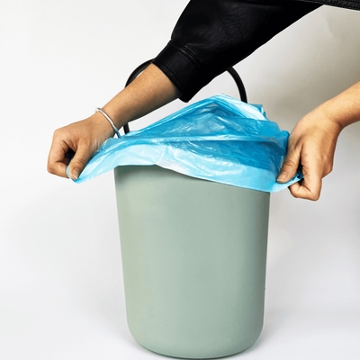 Quadratische Tieftasche Ziehseile Müllsäcke für Küche Müll PE biologisch abbaubare Plastiktüte