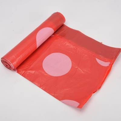 5-50 Mikrometer Dicke Grün Custom Logo Druck Orange Kunststoff Duftmüllbeutel