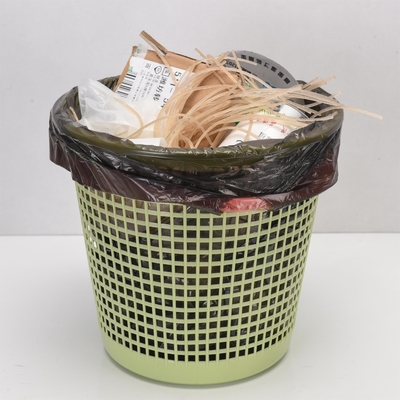 Bestellung auf Wunsch Akzeptiert Hausarbeit Blauer Plastik-Roll Müllsack mit Ziehseile Ziehseile