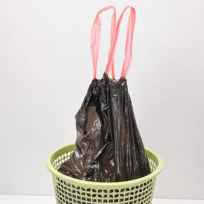 Bestellung auf Wunsch Akzeptiert Hausarbeit Blauer Plastik-Roll Müllsack mit Ziehseile Ziehseile