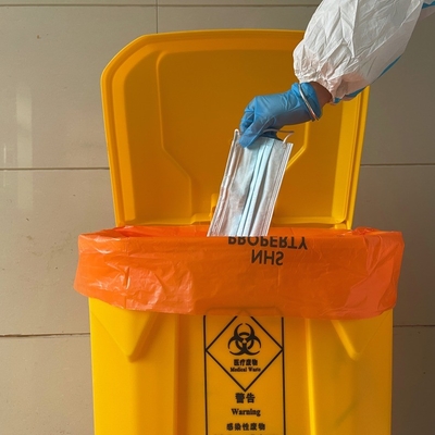 Offsetgedruckte HDPE-/LDPE-/LLDPE-Medizinabfallmüllbehälter-Liner-Tasche mit individuellem Design