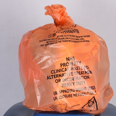 Offsetgedruckte HDPE-/LDPE-/LLDPE-Medizinabfallmüllbehälter-Liner-Tasche mit individuellem Design