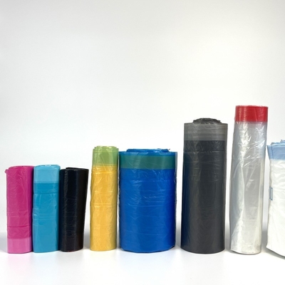 Offset-Druck Klar 5 Stück Roll Set Plastikmüllbeutel Bestellung von oben