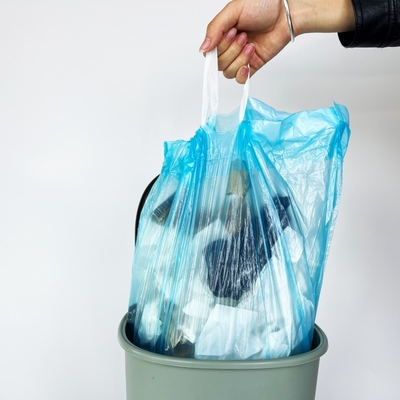 Offset-Druck-Drawstring-Schnürband-Schnürband Müllsäcke auf Rollen für Müllcontainer