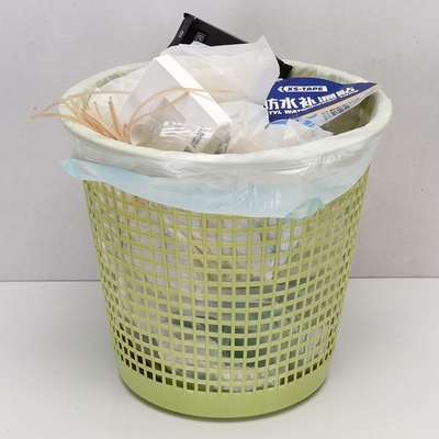 Customized Logo Schwarze Plastik-Ziehseile Müllsäcke für Küche und Büro Reinigung