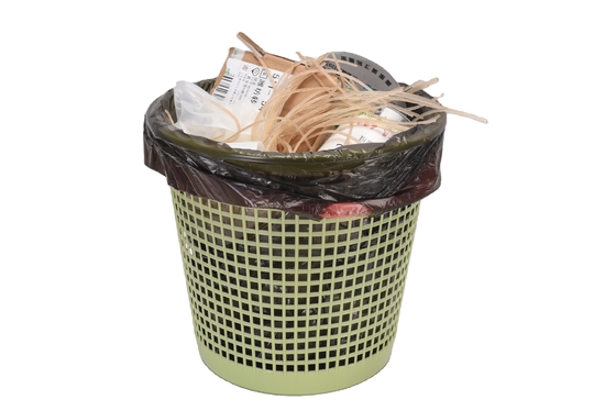 HDPE/LDPE 13 Gallonen biologisch abbaubare Müllbeutel auf Rollen in beige Farbe mit LLDPE-Material