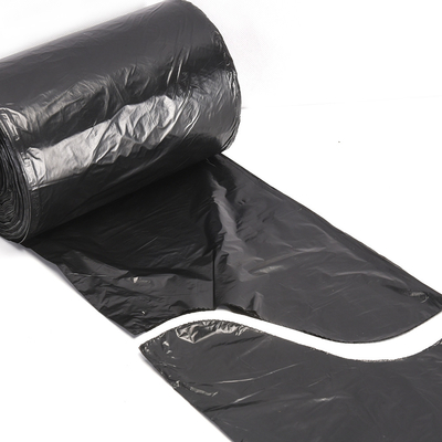 Beige PE Plastik HDPE/LDPE Flap Tie Müllbeutel für die direkte kundenspezifische Markierung
