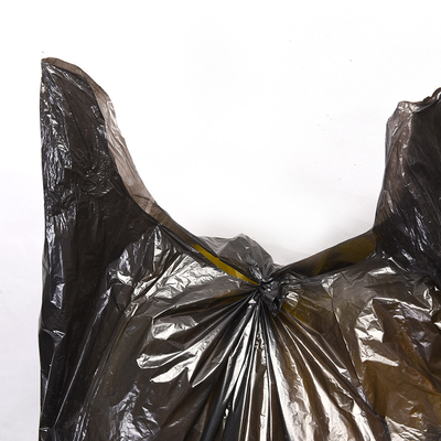 Beige PE Plastik HDPE/LDPE Flap Tie Müllbeutel für die direkte kundenspezifische Markierung