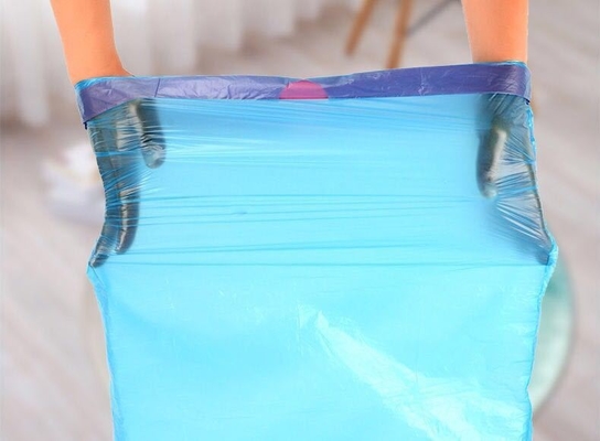 Verdickter schwarzer Abfallsack mit Zugseile für Küchengüter aus HDPE/LDPE/LLDPE