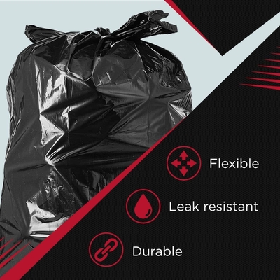 Hochsicherheit schwarze Plastikmüllsäcke 33 Gallonen Kapazität Dosen Liner für Industrie