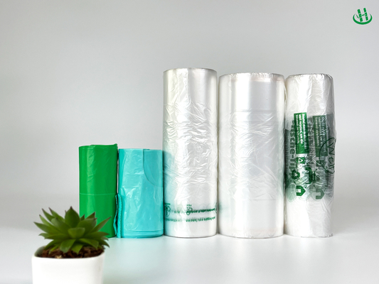 46 X 33 klare T-Shirt Müllsäcke für Windeln 1,3 Mil Flachdichtung Plastikmüllsäcke