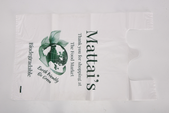 Flexo-Druck T-Shirt mit Duftweste Plastik weißer Müllsack für Laden oder Restaurant
