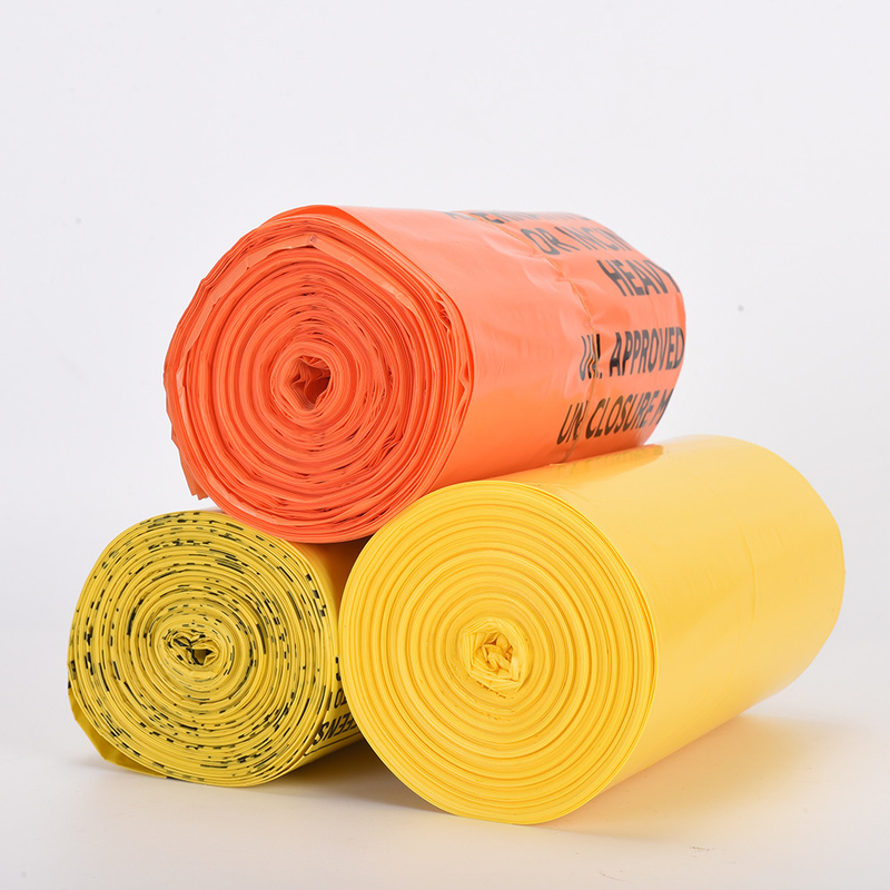 Personalisiertes Logo HDPE Biohazard Gelber medizinischer Abfallbeutel für klinische Abfälle OK Kompost zertifiziert