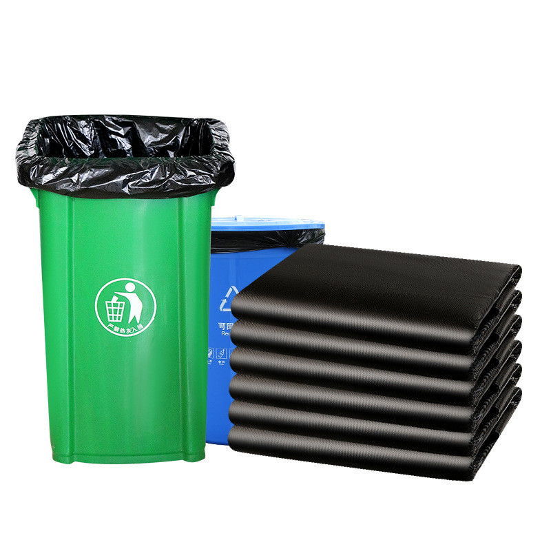 HDPE Bauunternehmer Müllsäcke Superdicke schwarze Müllsäcke für Mülllager