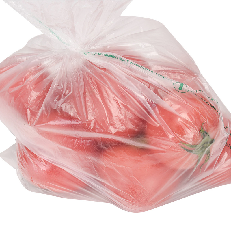 Durchsichtige HDPE Lebensmittelverpackung Flachbeutel auf einer Rolle Für Obst Gemüse Brotprobe