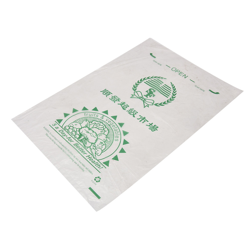 Persönliche Logooption Klares Kunststoff Hochdruck PE Flachverpackung Produze Bag on Roll