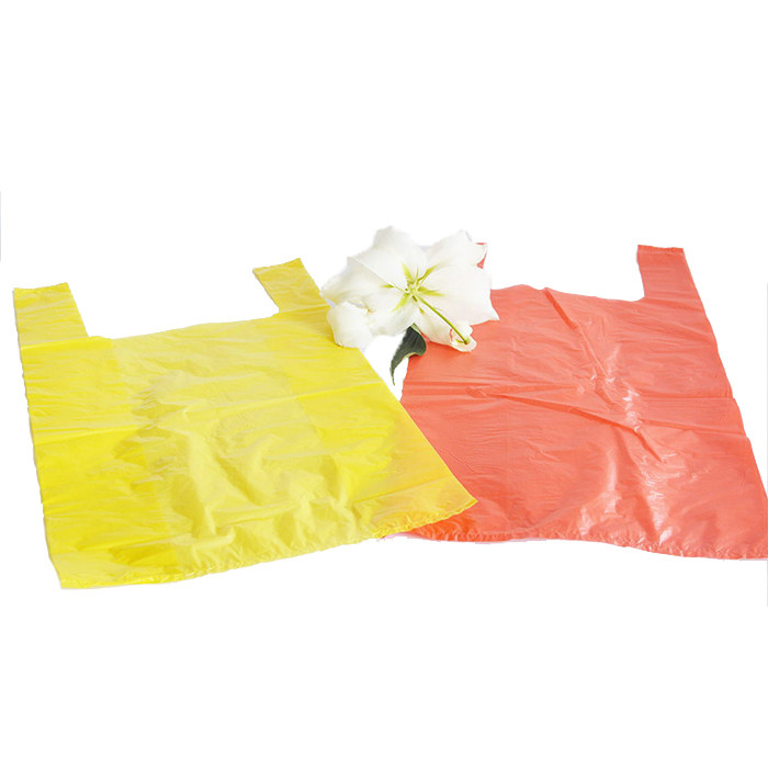 Customized T-Shirt Bags for Shopping Green or As Request 5-100 Mic Dicke