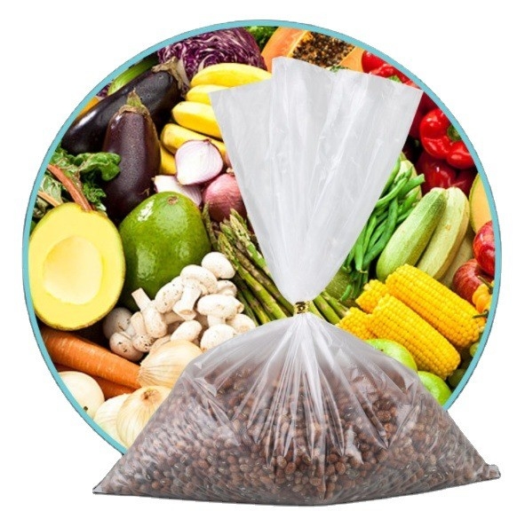 HDPE/LDPE/LLDPE Material Kunststofftüten für Haushaltsnahrungsmittel in Supermarkten