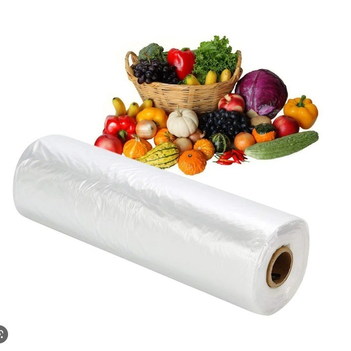 Produktion von Rolltaschen aus HDPE mit hoher Dichte für den Supermarkt