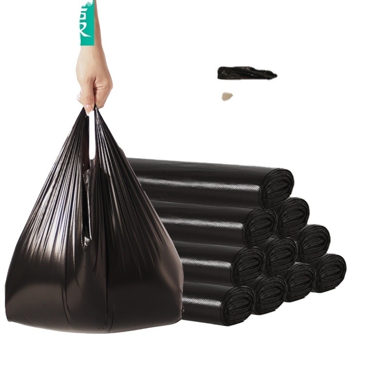 Probe HDPE/LDPE/LLDPE Anpassung Schwarze Plastikmüllsäcke Schwerlastgroße Müllsack
