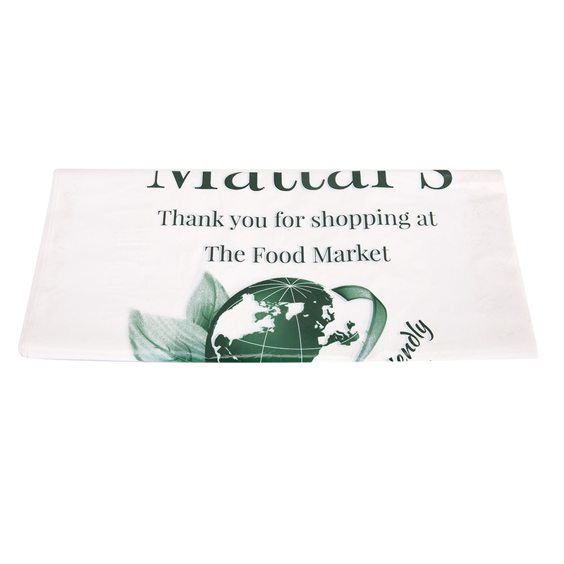 Logo-Druck PET PETAL PE Custom Plastikbeutel mit Flexiloop-Griff und Custom-Druck