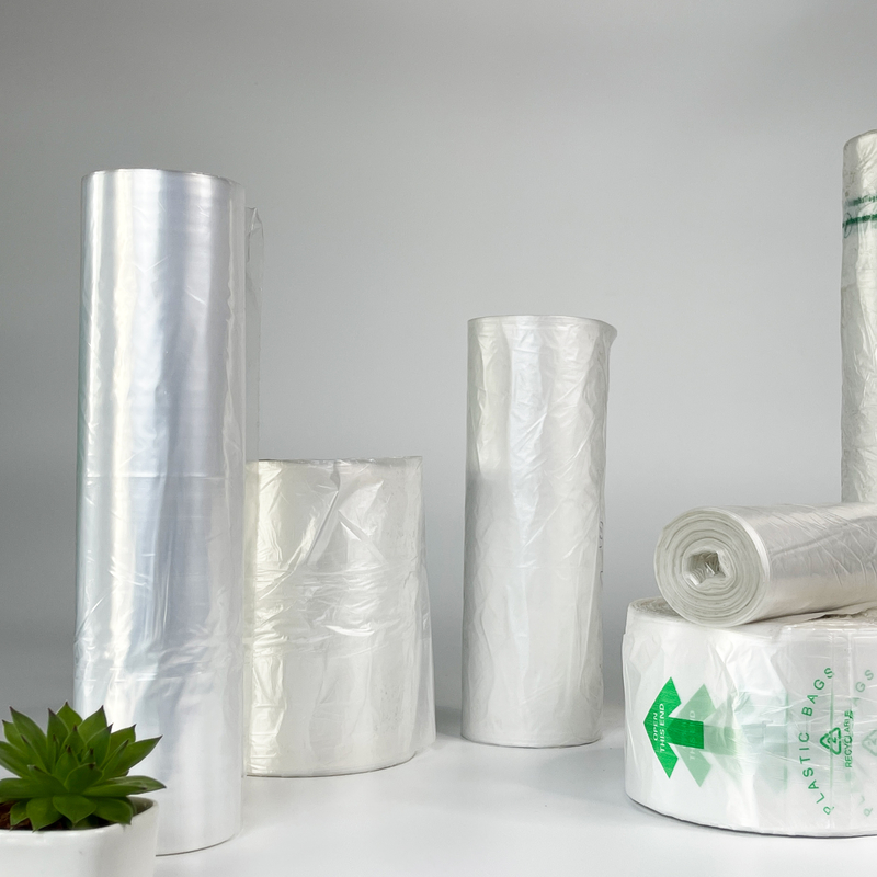 Verdickte Plastiktüte für den Haushalt 5-100 Mikrometer Dicke Vierfarbige Weste Müllsortierung