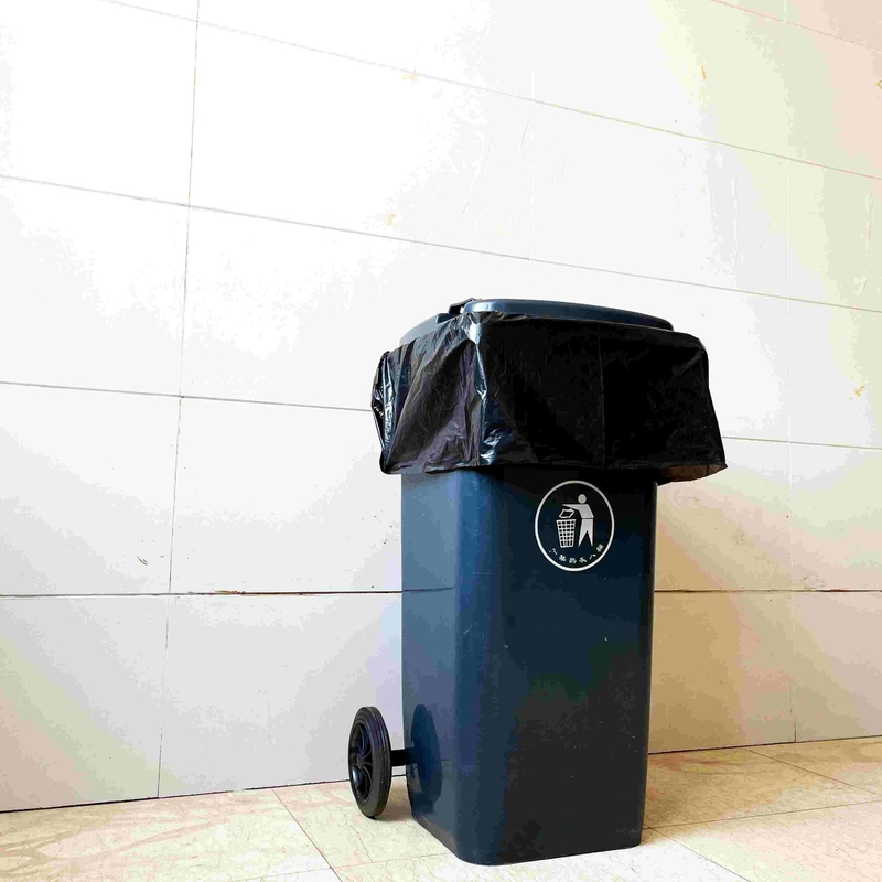 Bequeme HDPE-Schwarz-Kunststoff-Müllbeutel für die umweltfreundliche Entsorgung von Abfällen